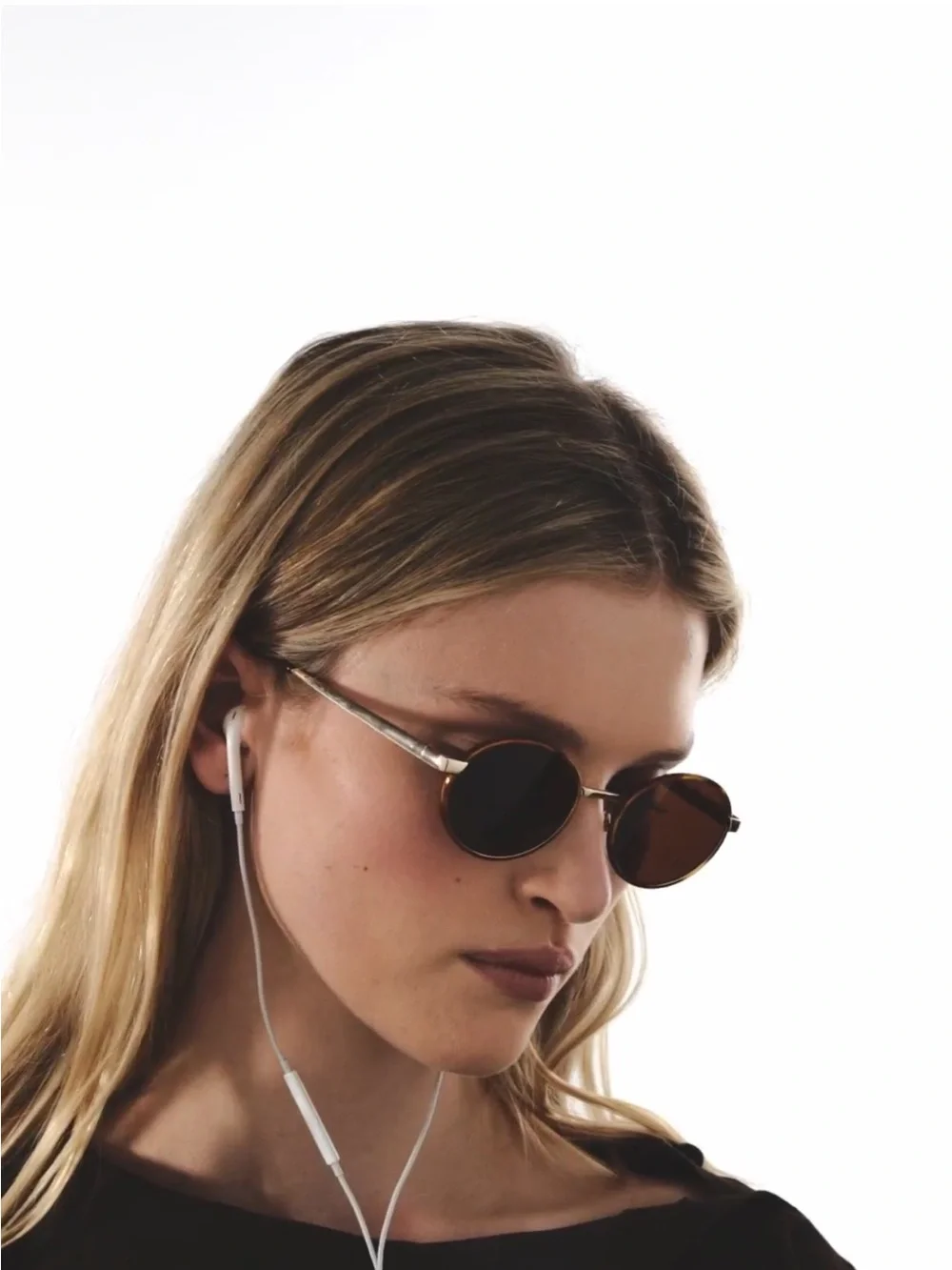 Massimo Dutti Contrast Round Sunglasses NWT
